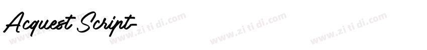 Acquest Script字体转换